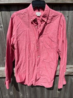 J. Crew medium cotton salmon button down.